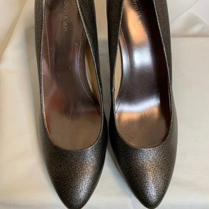 Calvin Klein Metallic Pumps Size 9.5